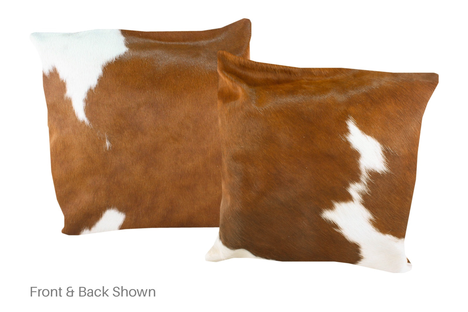 Brown and White Cowhide Pillow #A50053
