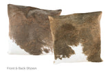 Taupe Cowhide Pillow 20x20 #A50054 by Hudson Hides