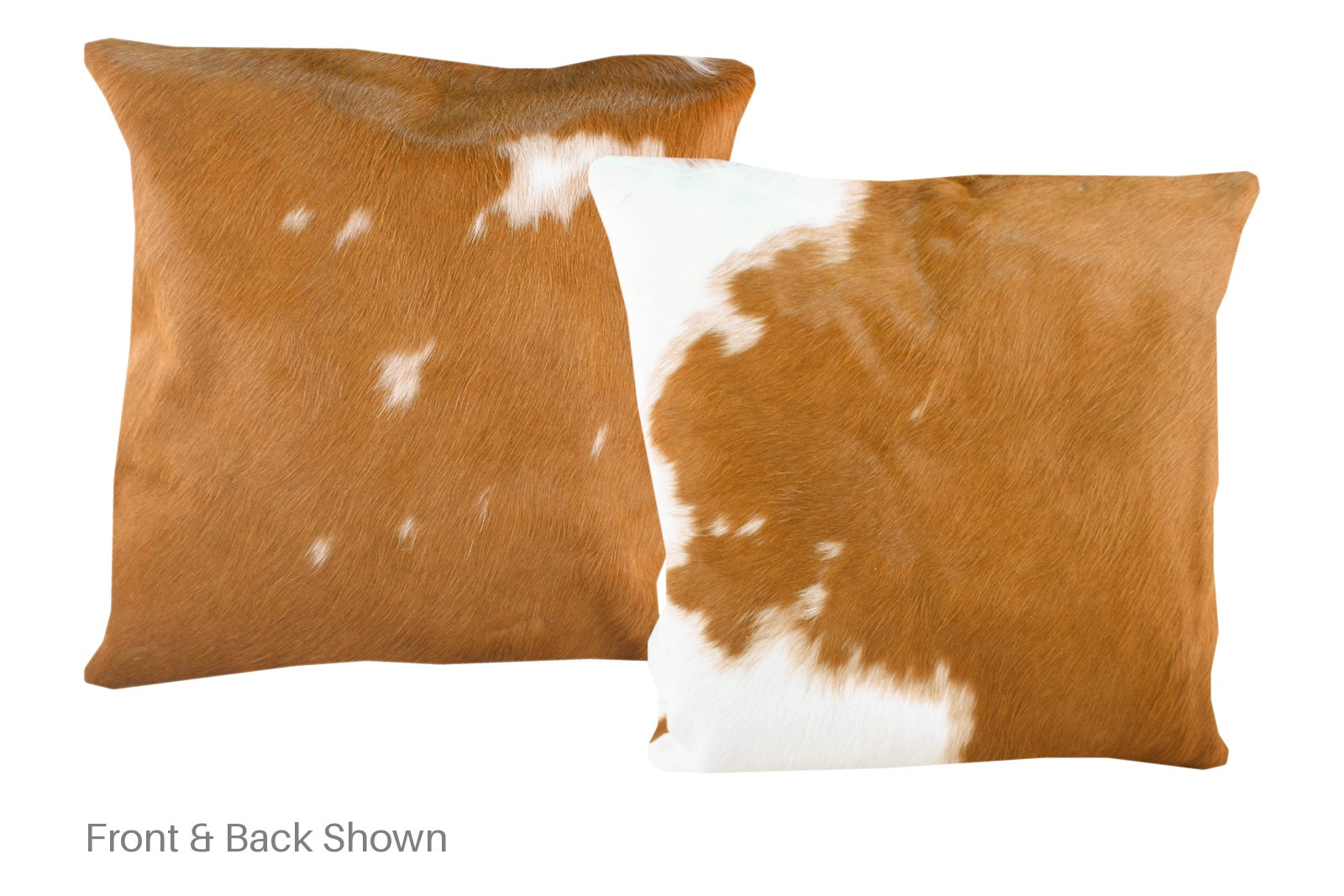Brown and White Cowhide Pillow #A50055