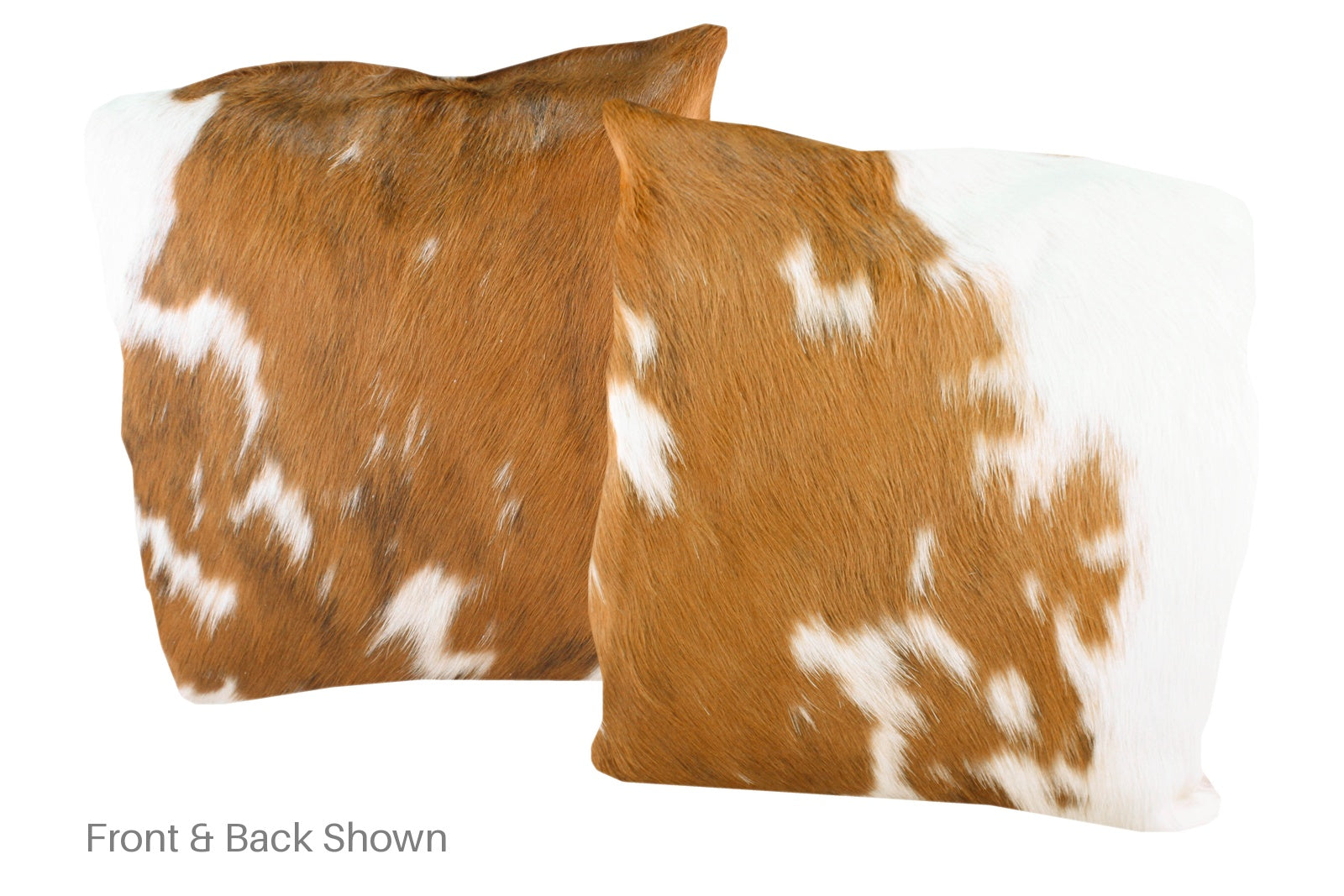 Brown and White Cowhide Pillow #A50056