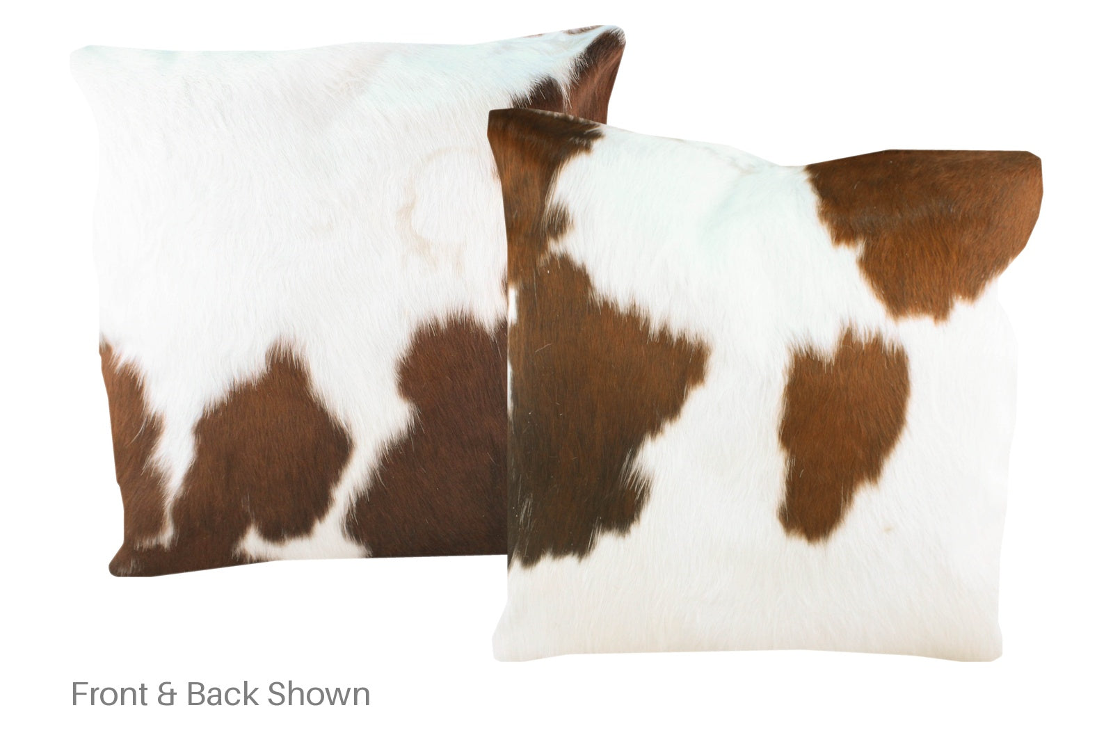 Brown and White Cowhide Pillow #A50057
