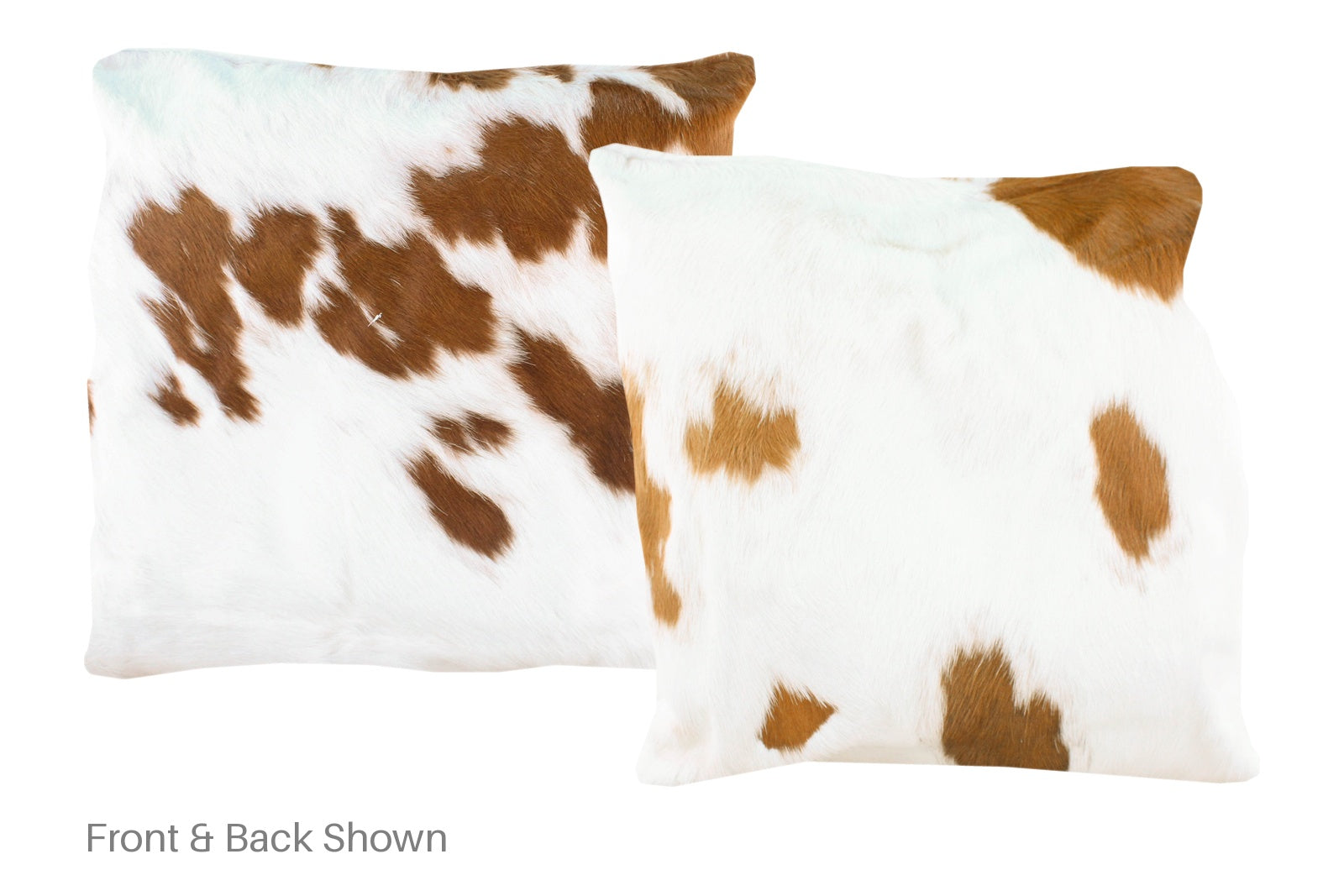 Brown and White Cowhide Pillow #A50058