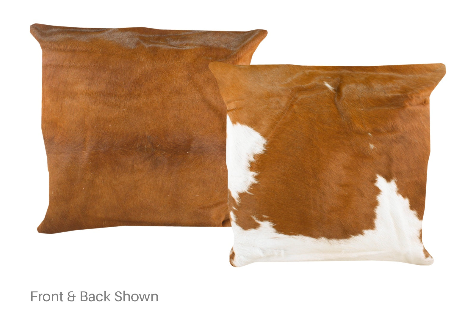 Brown and White Cowhide Pillow #A50059