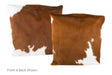 Brown and White Cowhide Pillow 20x20 #A50061 by Hudson Hides