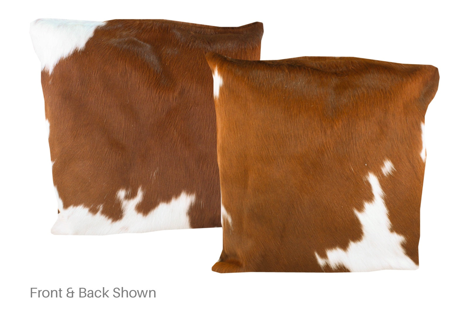 Brown and White Cowhide Pillow #A50061