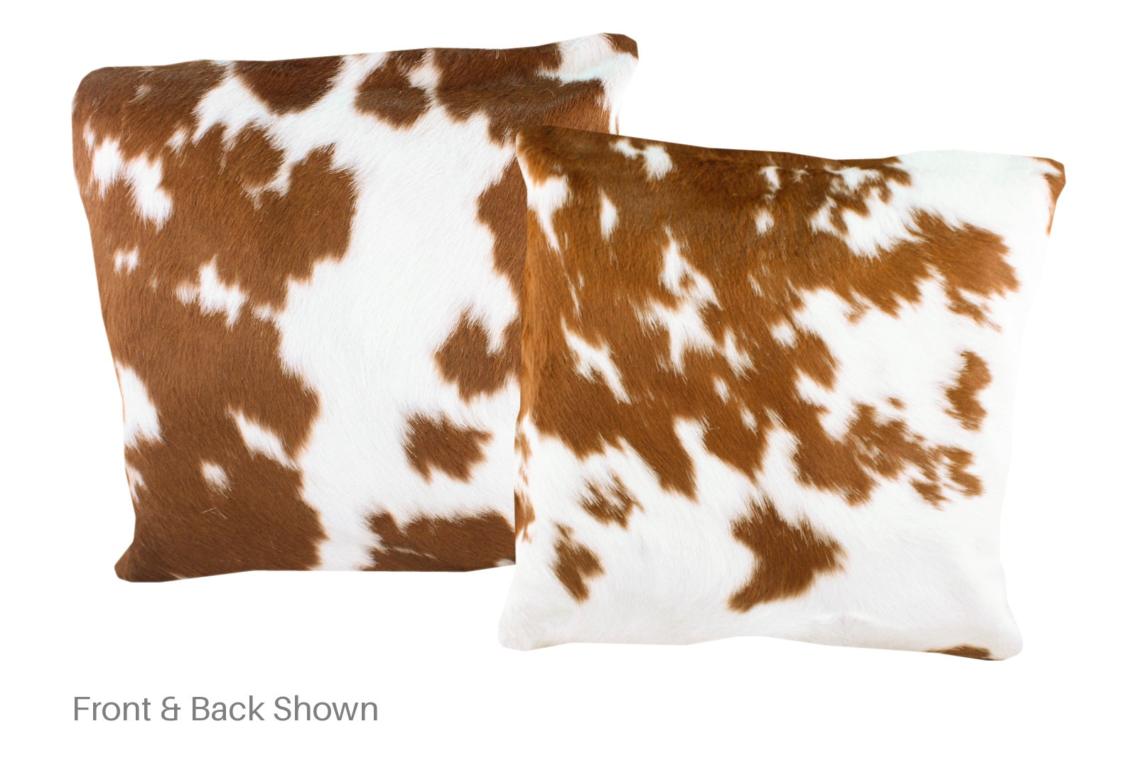 Brown and White Cowhide Pillow #A50063