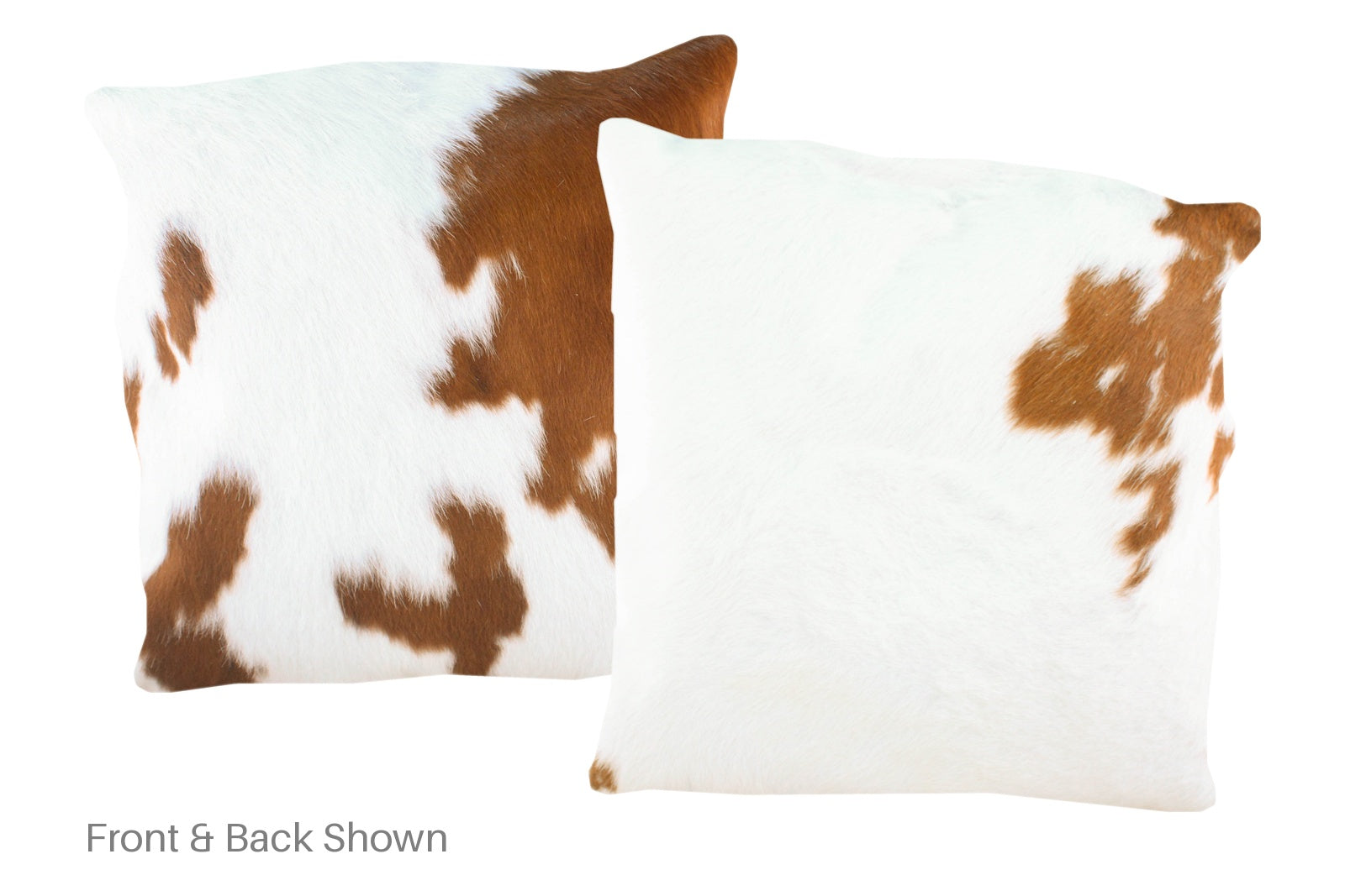 Brown and White Cowhide Pillow #A50065