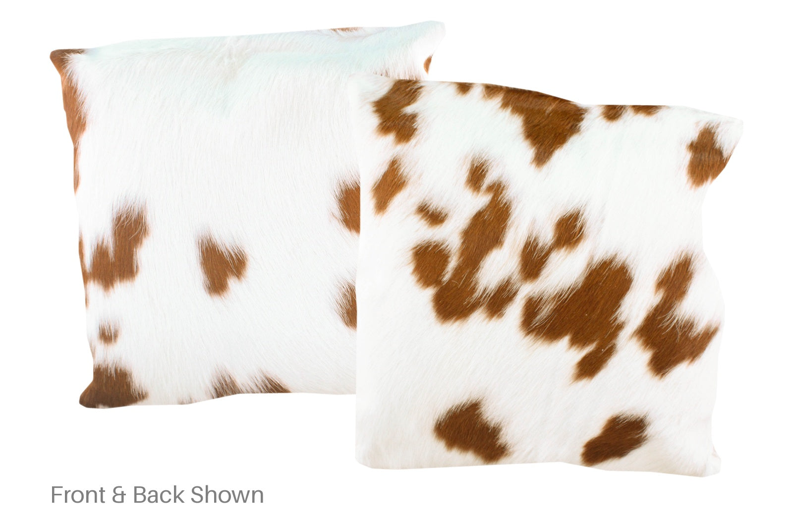 Brown and White Cowhide Pillow #A50069
