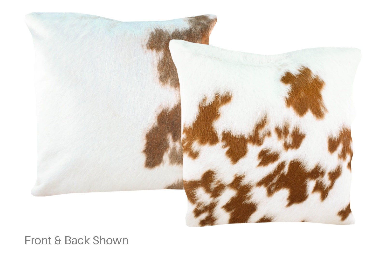 Brown and White Cowhide Pillow #A50070