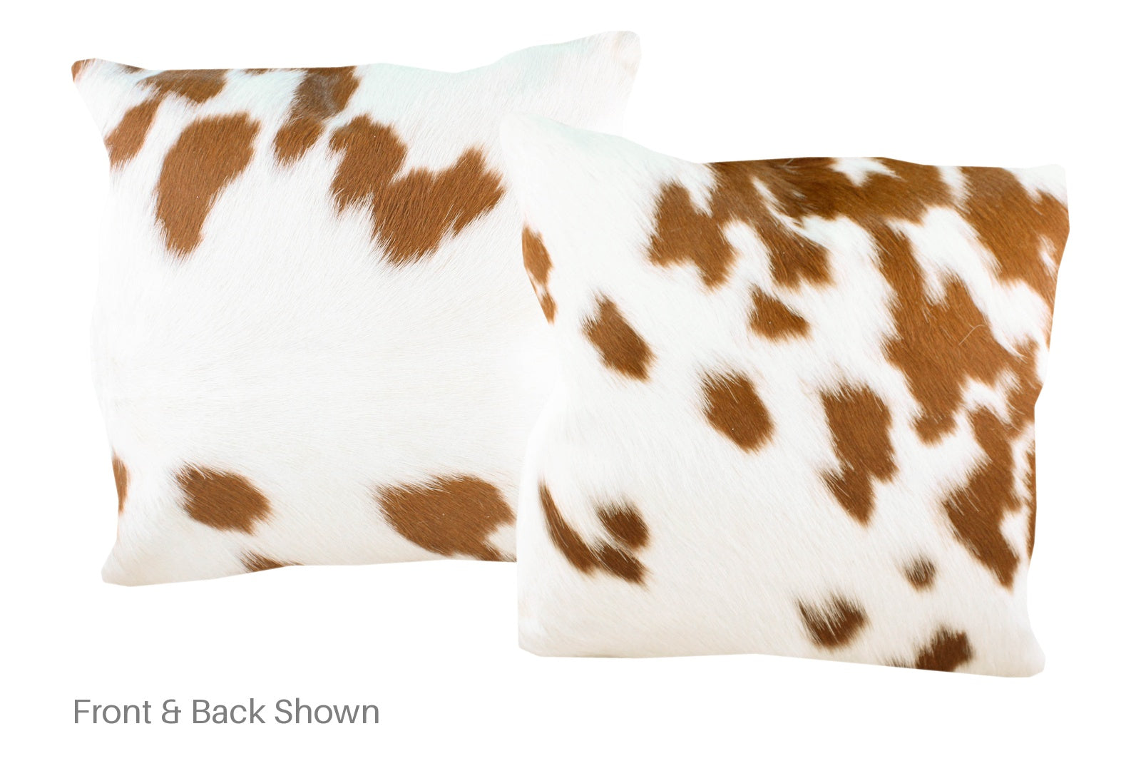 Brown and White Cowhide Pillow #A50071