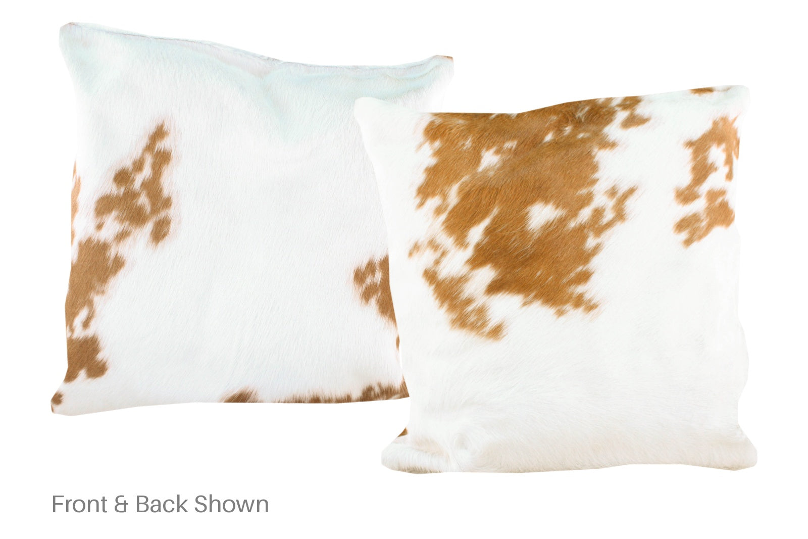 Brown and White Cowhide Pillow #A50074