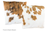 Tricolor Cowhide Pillow 20x20 #A50075 by Hudson Hides