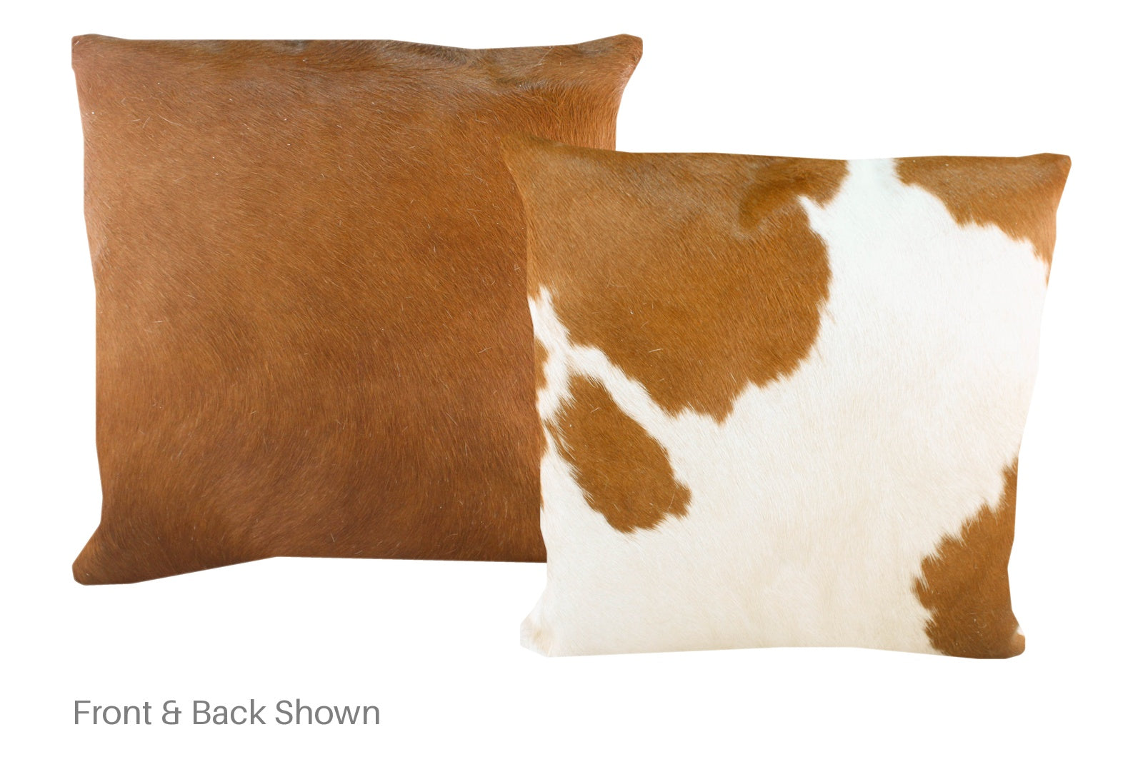 Brown and White Cowhide Pillow #A50078