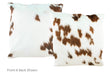 Brown and White Cowhide Pillow 20x20 #A50079 by Hudson Hides