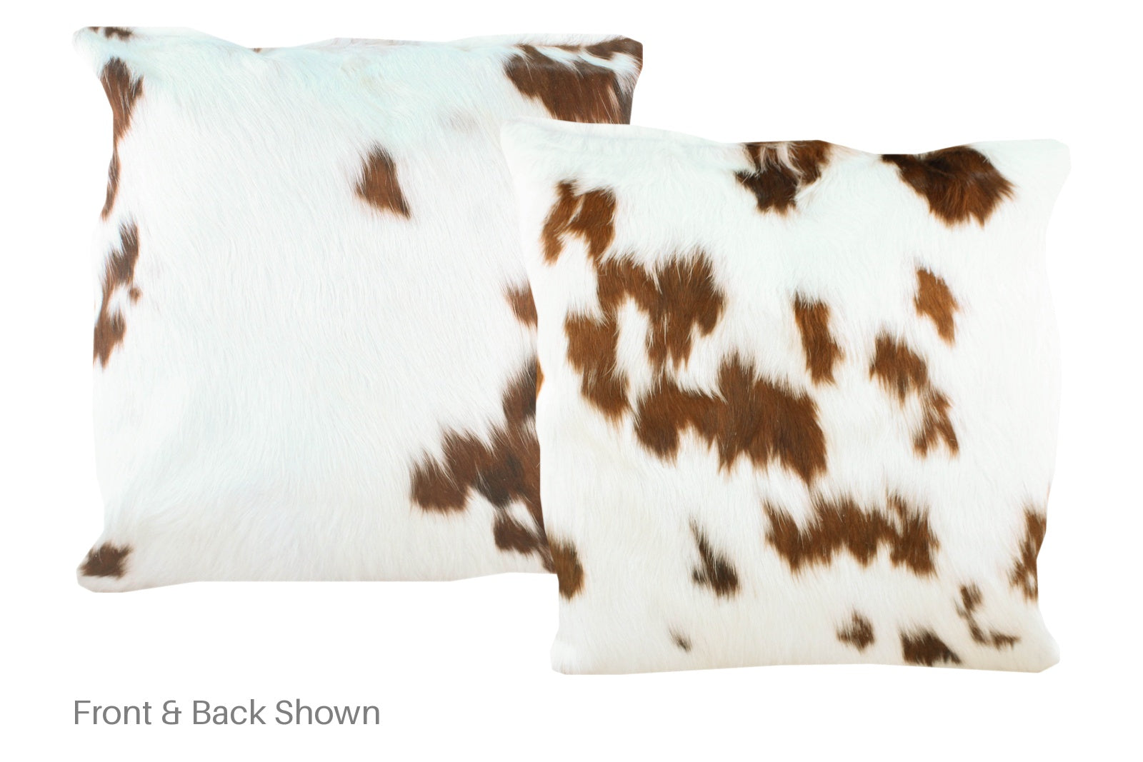 Brown and White Cowhide Pillow #A50079