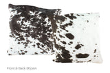 Black and White Cowhide Pillow 20x20 #A50080 by Hudson Hides