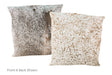 Salt and Pepper Brown Cowhide Pillow 20x20 #A50081 by Hudson Hides
