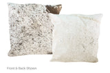 Salt and Pepper Black Cowhide Pillow 20x20 #A50082 by Hudson Hides