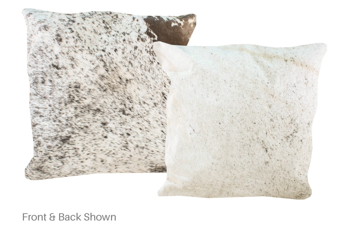 Salt and Pepper Black Cowhide Pillow #A50082
