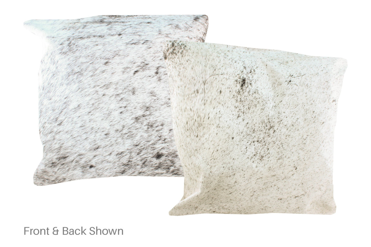 Salt and Pepper Black Cowhide Pillow #A50083