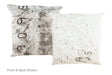Salt and Pepper Black Cowhide Pillow 20x20 #A50087 by Hudson Hides