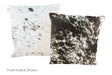 Salt and Pepper Black Cowhide Pillow 20x20 #A50088 by Hudson Hides