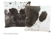 Black and White Cowhide Pillow 20x20 #A50091 by Hudson Hides