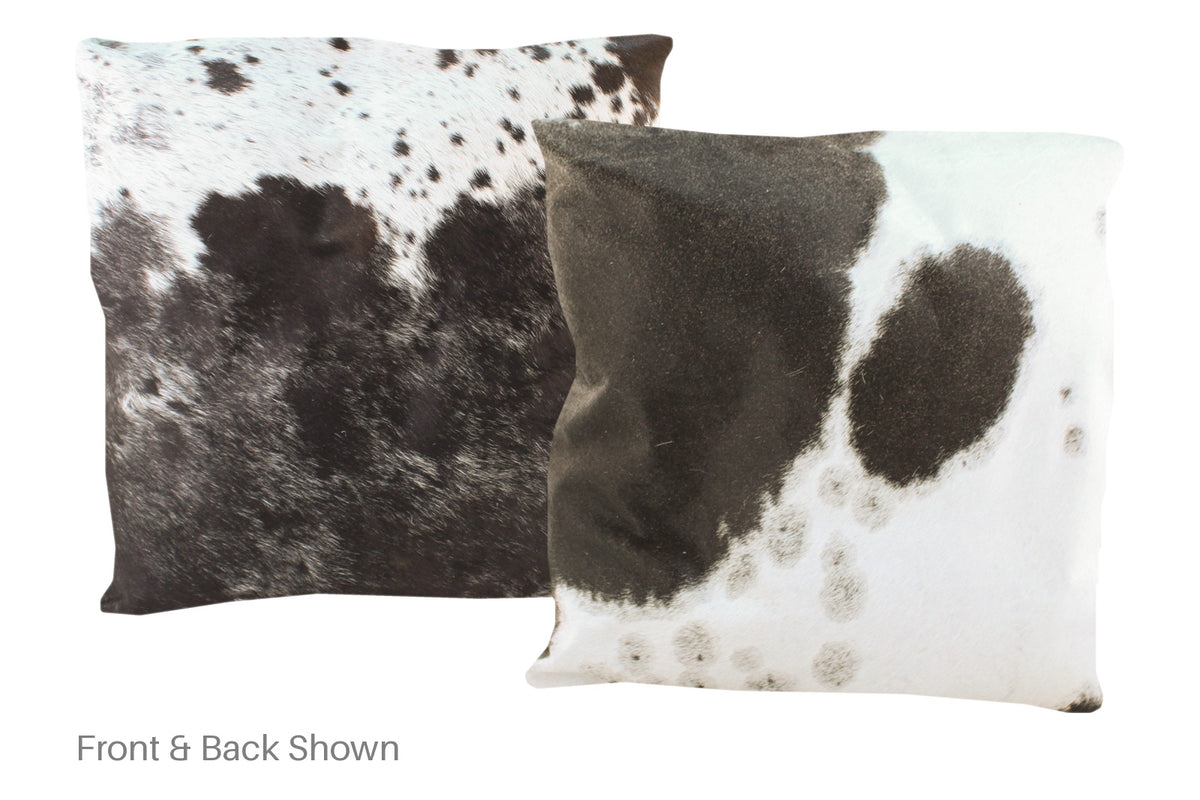 Black and White Cowhide Pillow #A50091