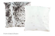 Salt and Pepper Black Cowhide Pillow 20x20 #A50093 by Hudson Hides