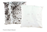 Salt and Pepper Black Cowhide Pillow 20x20 #A50093 by Hudson Hides
