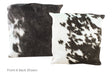 Black and White Cowhide Pillow 20x20 #A50096 by Hudson Hides