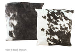 Black and White Cowhide Pillow 20x20 #A50096 by Hudson Hides