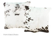 Black and White Cowhide Pillow 20x20 #A50101 by Hudson Hides