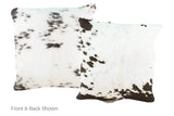 Black and White Cowhide Pillow 20x20 #A50101 by Hudson Hides