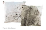Salt and Pepper Black Cowhide Pillow 20x20 #A50102 by Hudson Hides