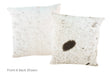 Salt and Pepper Black Cowhide Pillow 20x20 #A50103 by Hudson Hides