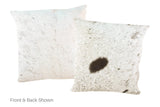 Salt and Pepper Black Cowhide Pillow 20x20 #A50103 by Hudson Hides