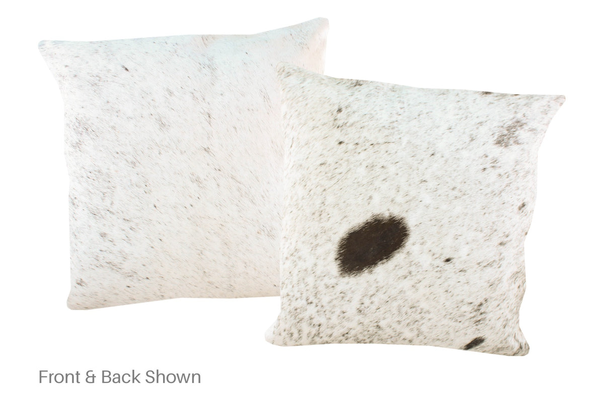 Salt and Pepper Black Cowhide Pillow #A50103