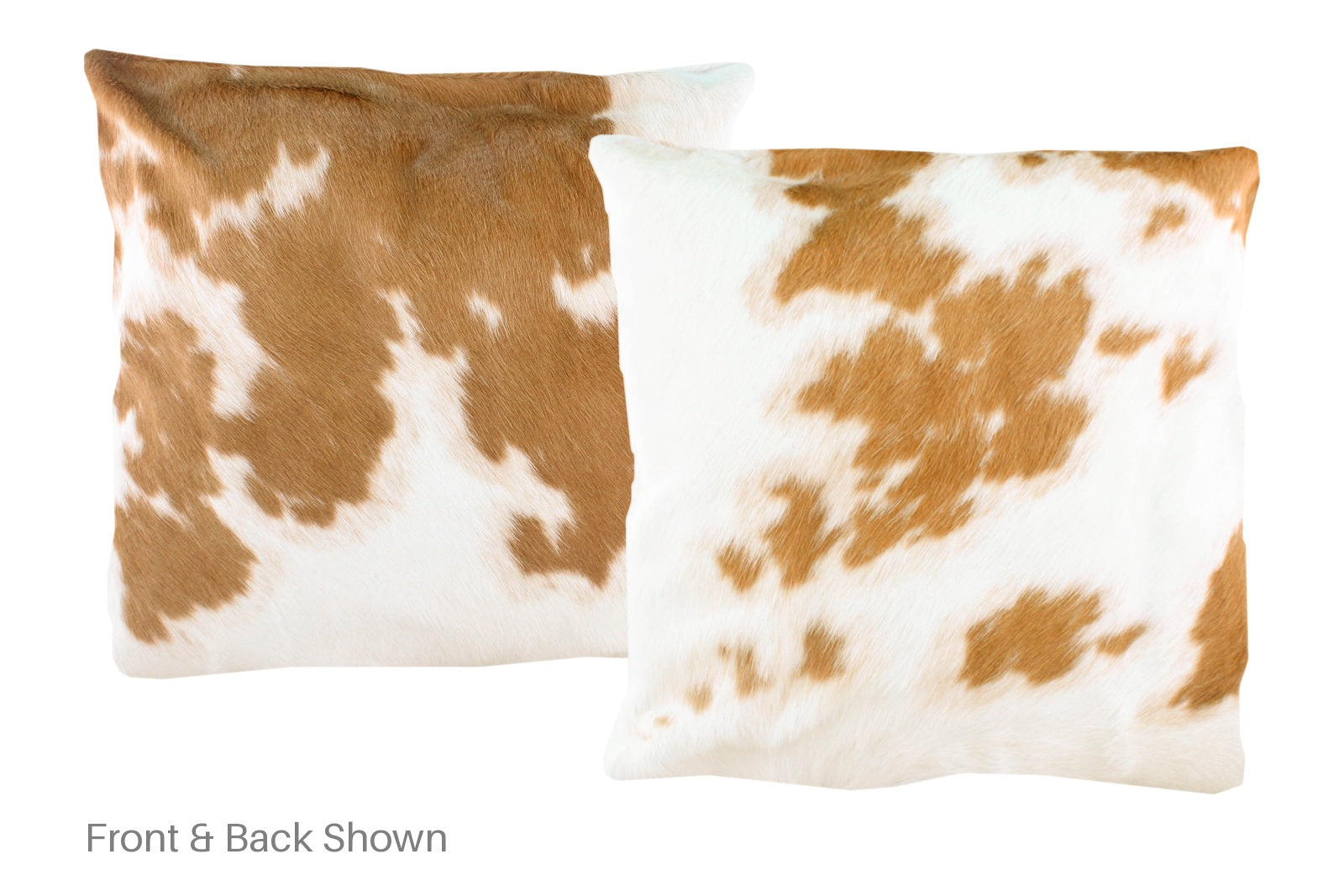 Brown and White Cowhide Pillow #A50104