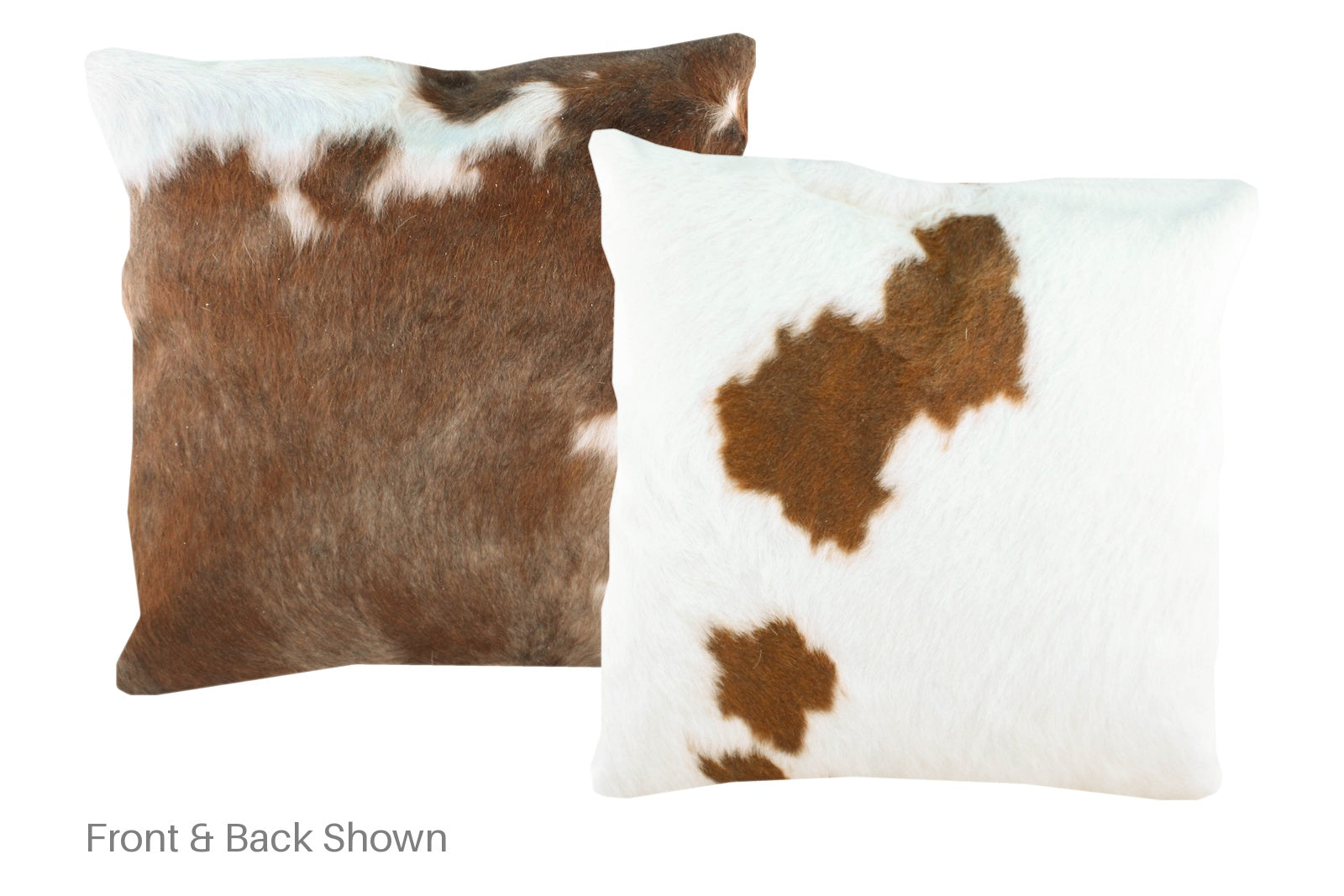Brown and White Cowhide Pillow #A50109