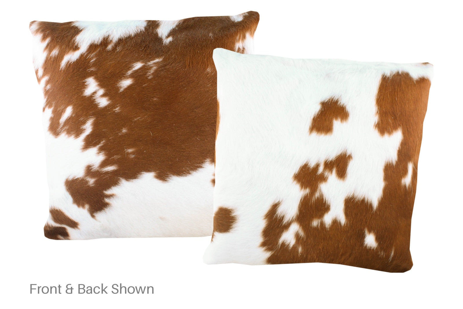Brown and White Cowhide Pillow #A50110