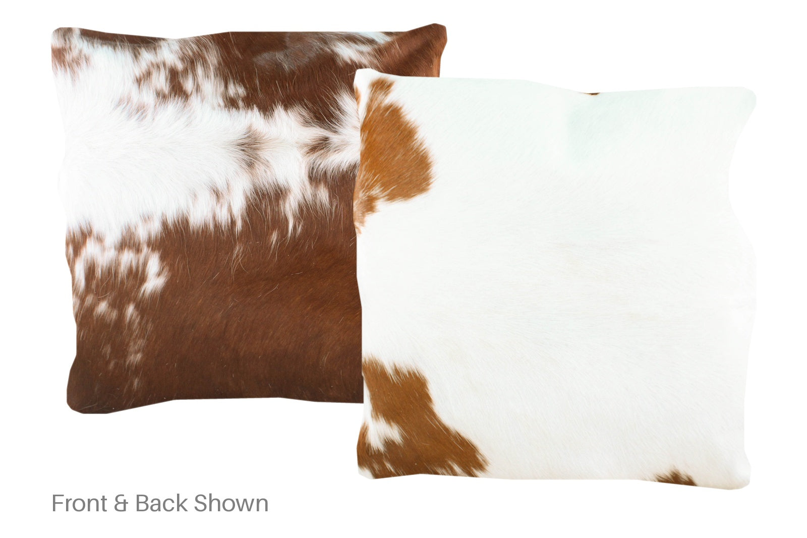 Brown and White Cowhide Pillow #A50111