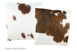 Tricolor Cowhide Pillow 20x20 #A50112 by Hudson Hides