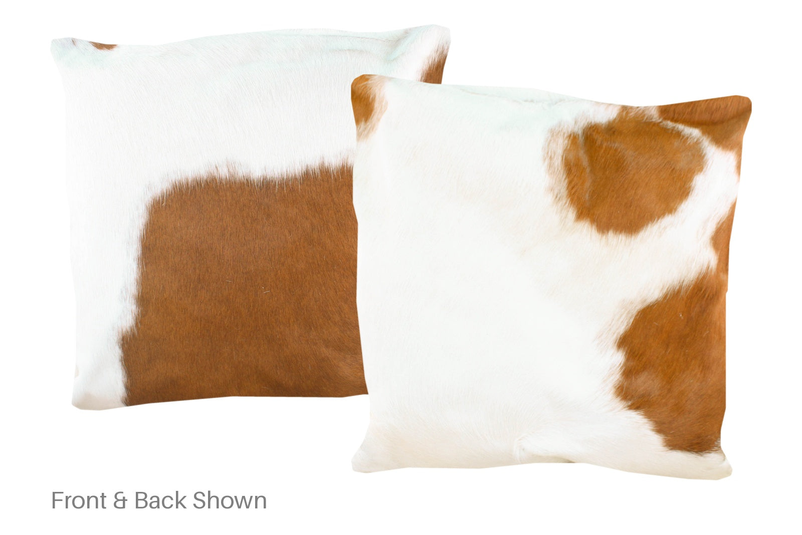Brown and White Cowhide Pillow #A50113