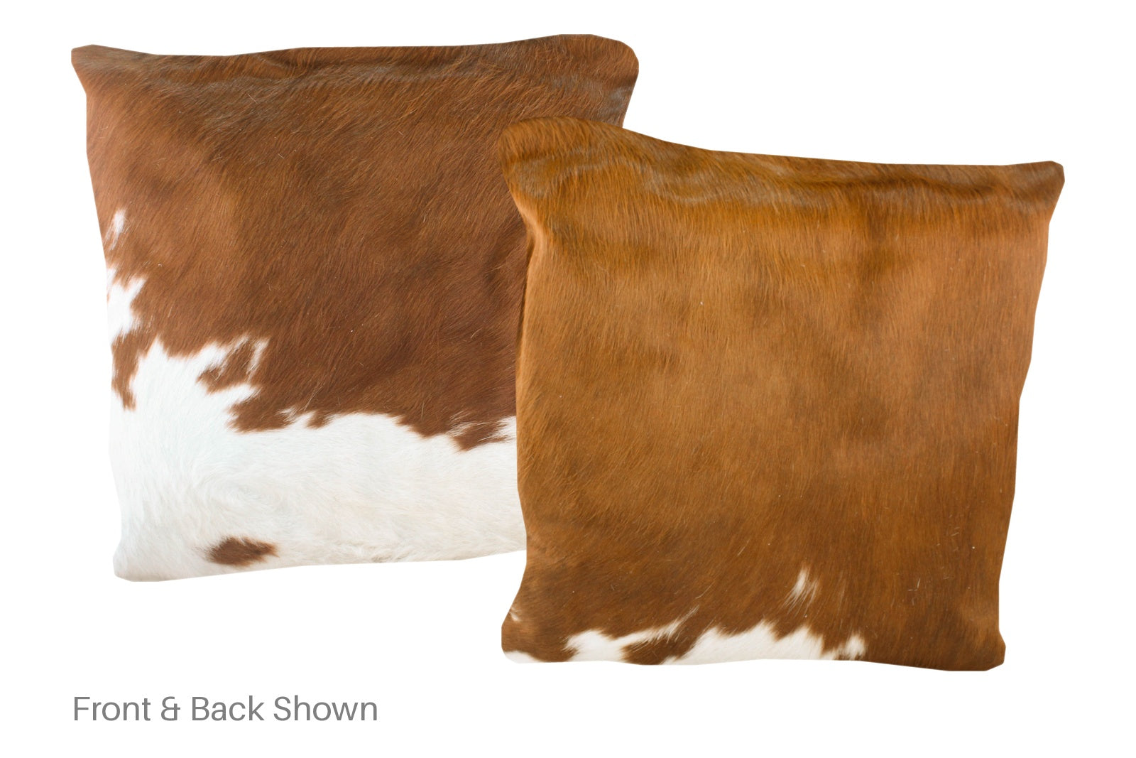 Brown and White Cowhide Pillow #A50114