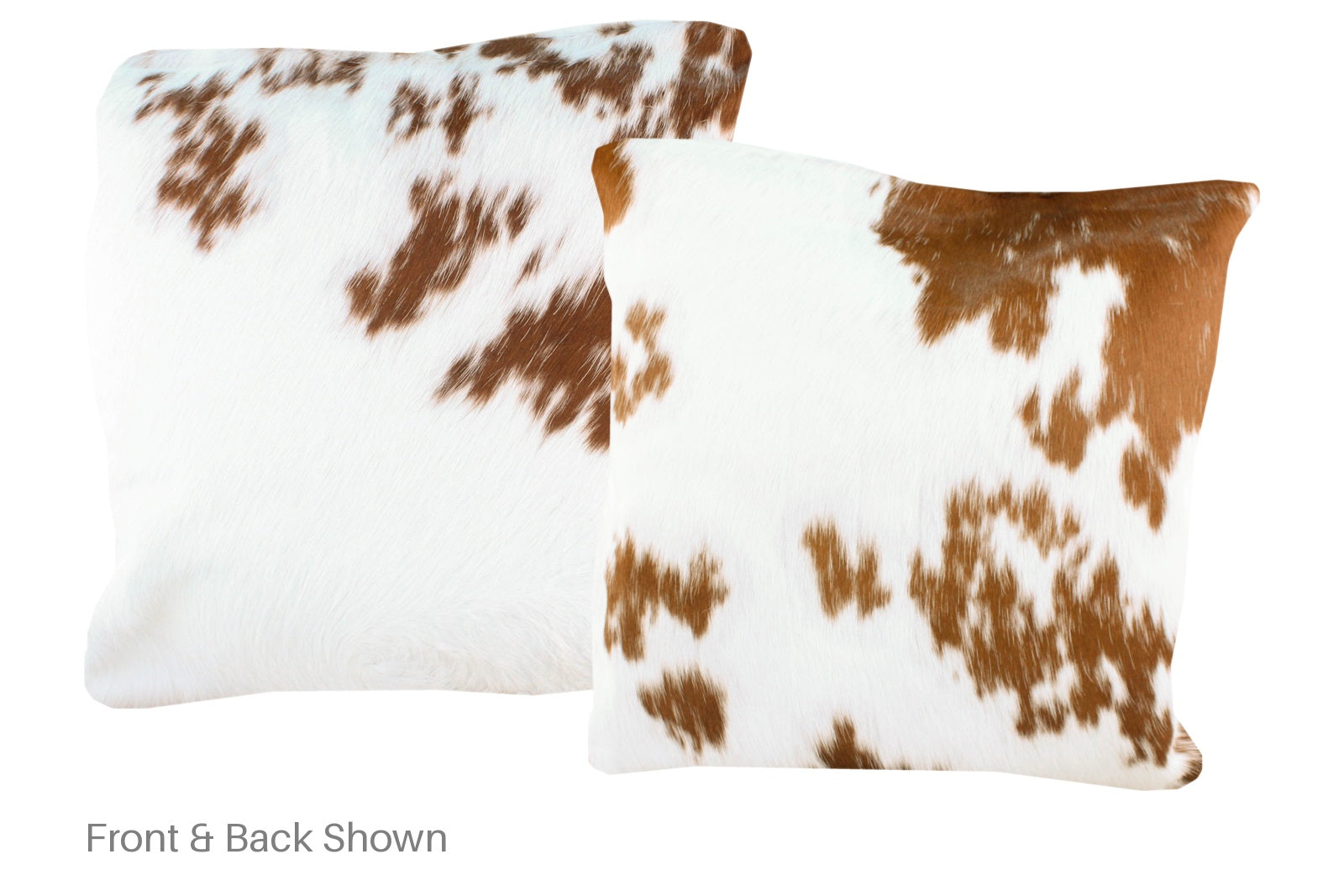 Brown and White Cowhide Pillow #A50116