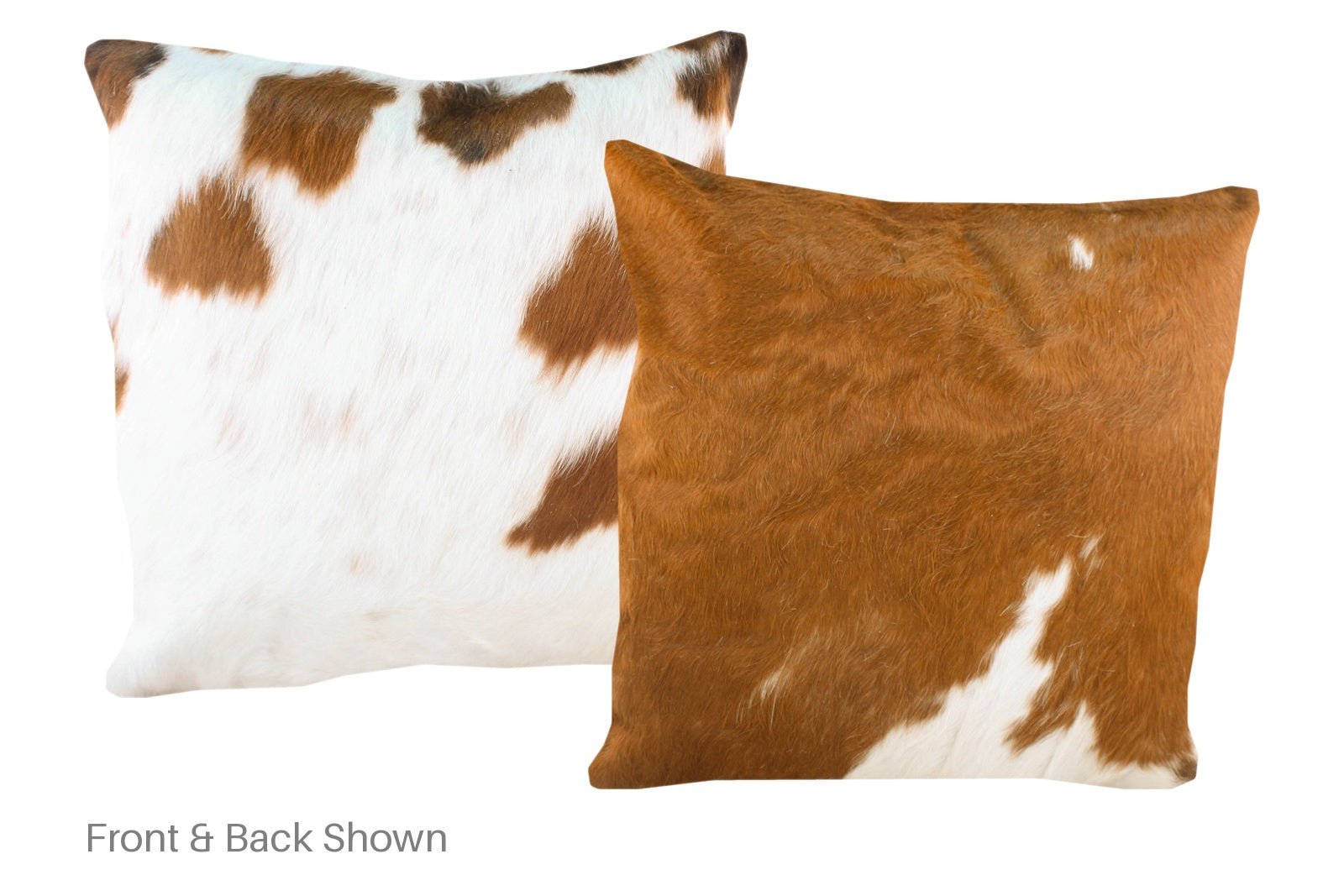 Brown and White Cowhide Pillow #A50118