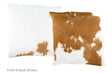 Beige and White Cowhide Pillow 20x20 #A50119 by Hudson Hides