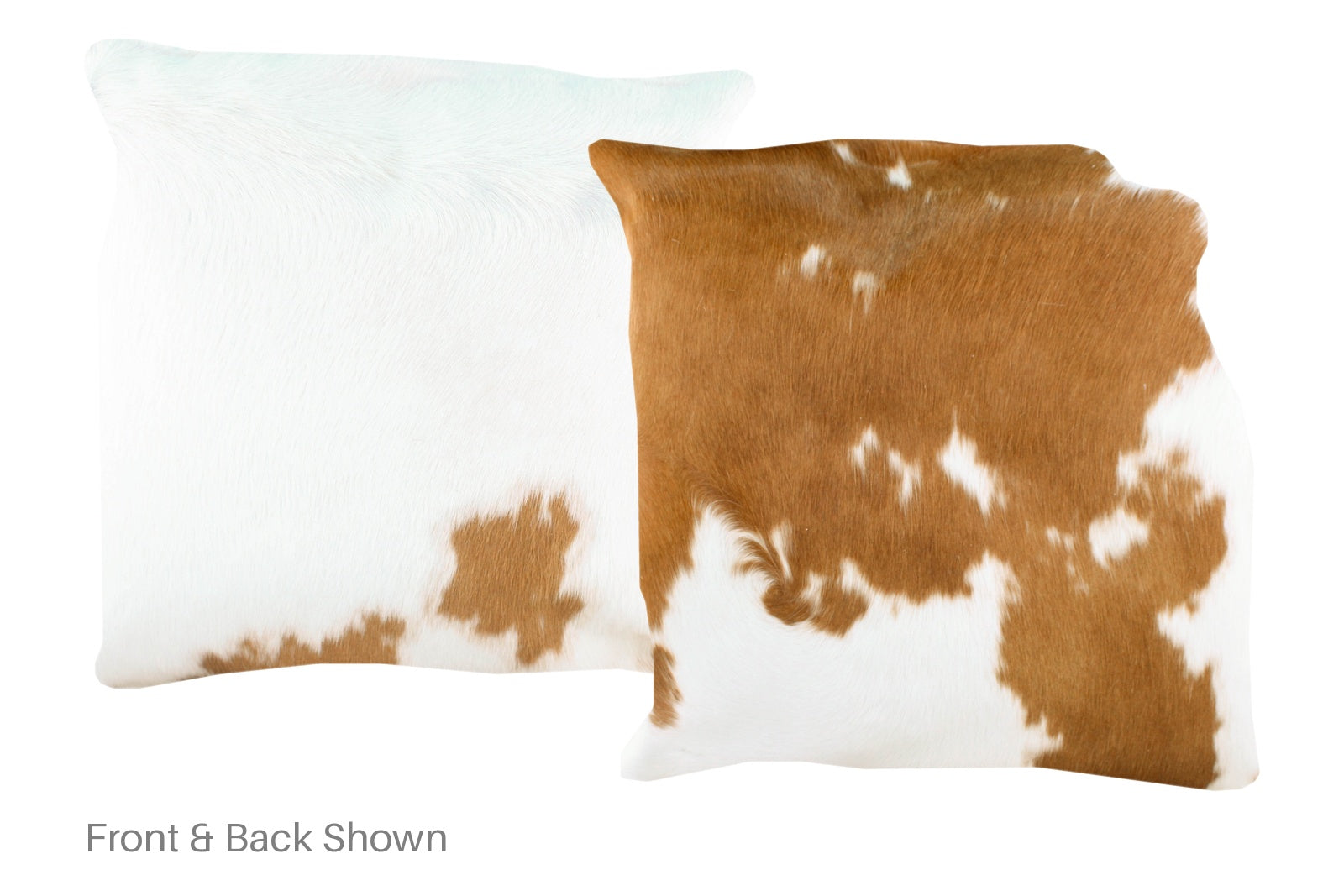 Beige and White Cowhide Pillow #A50119