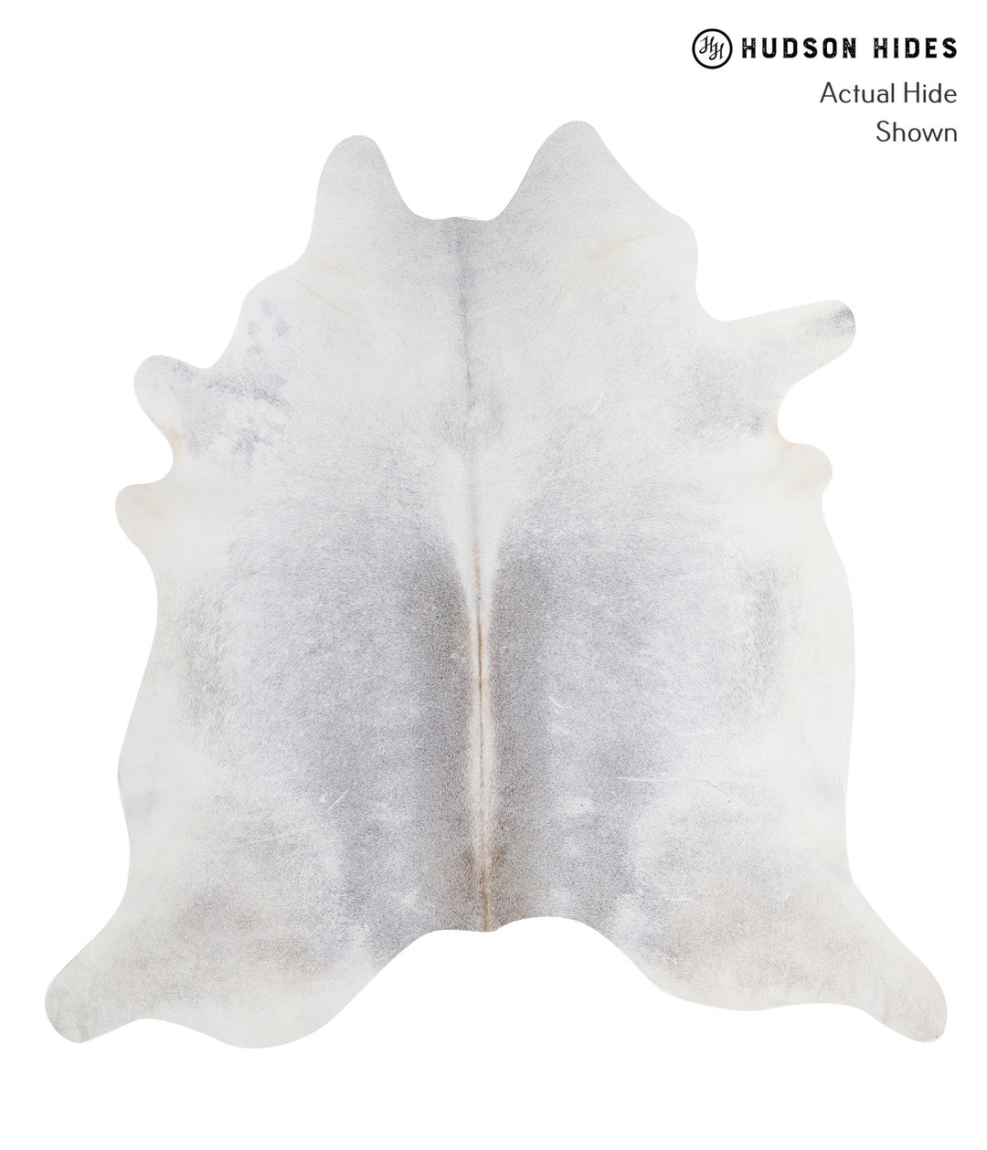 Medium Grey X-Large Brazilian Cowhide Rug 7'1"H x 6'11"W #A5012 by Hud